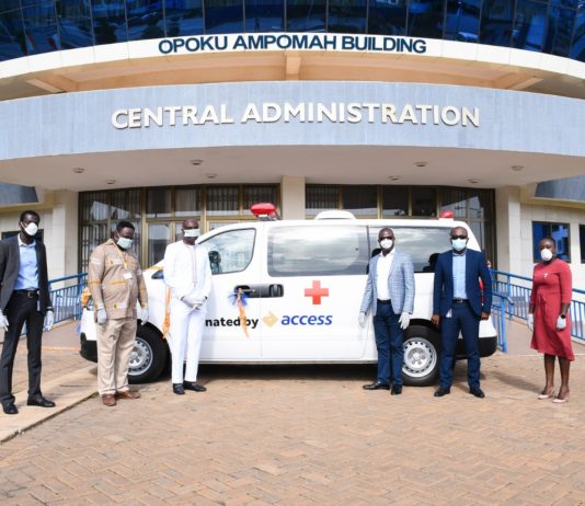 Access Bank joins COVID-19 fight with ambulance donation to UPSA