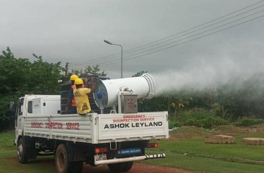 Zoomlion disinfects 3,000 military facilities in Ashanti again