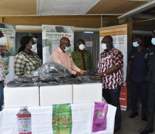 Chemico donates 2,000 face masks to Tema Regional Police Command & Marine Unit