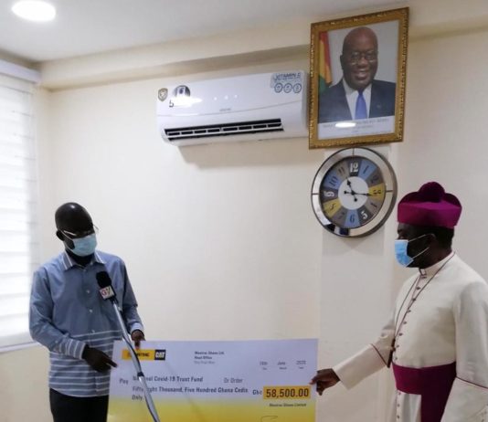 Mantrac donates US$10,000 to National COVID-19 Trust Fund