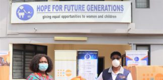 UNFPA Ghana presents hygiene kits and food packs to Hope for Future Generations