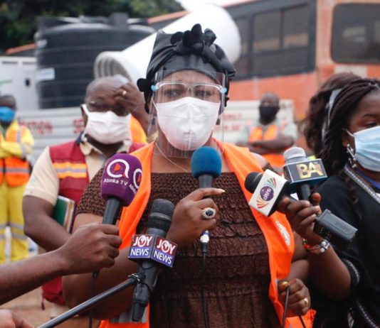 Local Gov’t Ministry’s nationwide 2nd disinfection exercise lauded … in markets, lorry parks Mrs Evelyn Ama Kumi-Richardson