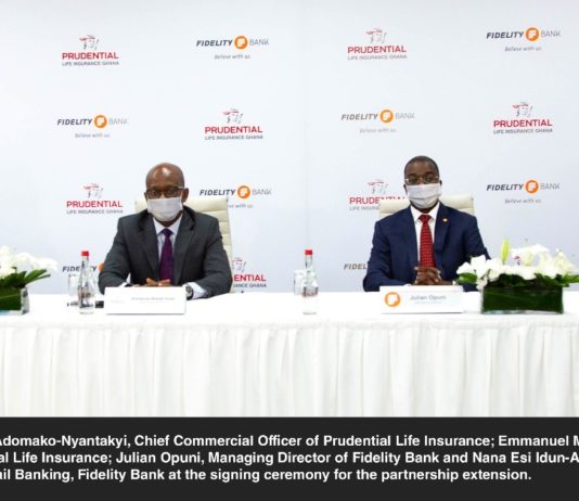 Fidelity Bank and Prudential Life Insurance to extend bancassurance deal by 10 years