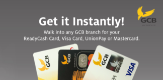 GCB rolls out instant Visa, Mastercard, union pay cards