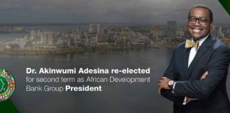 Dr. Adesina re-elected as President of the African Development Bank Group