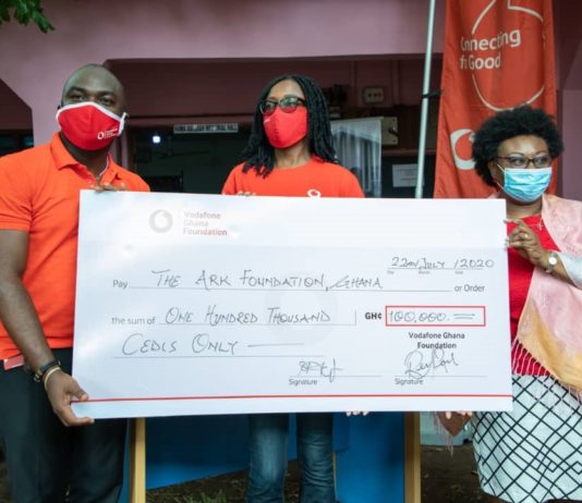 Vodafone employees raise GH¢100,000 to support domestic abuse survivors