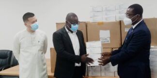 OPay donates 100,000 face shield to government