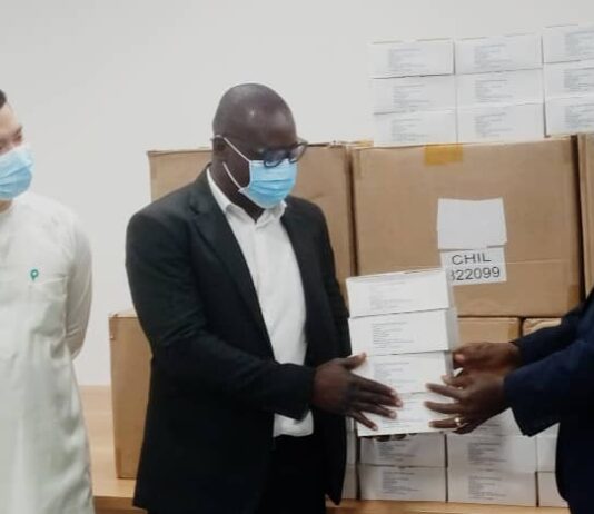 OPay donates 100,000 face shield to government