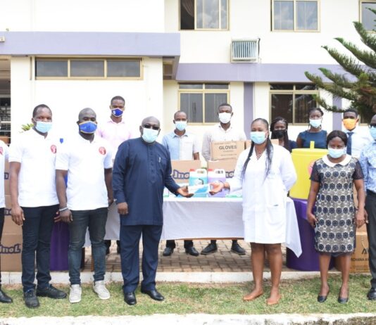 COVID 19: Achimota Retail Centre donates med supplies to Achimota Hospital