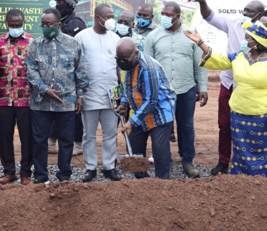 Akufo-Addo cuts sod for €15m solid waste plant in Bono East