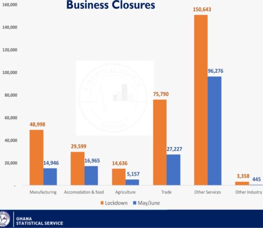 Pandemic forced closure of over 161,000 businesses