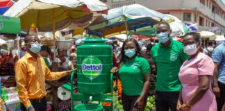 Dettol installs 15 handwashing station in Accra markets