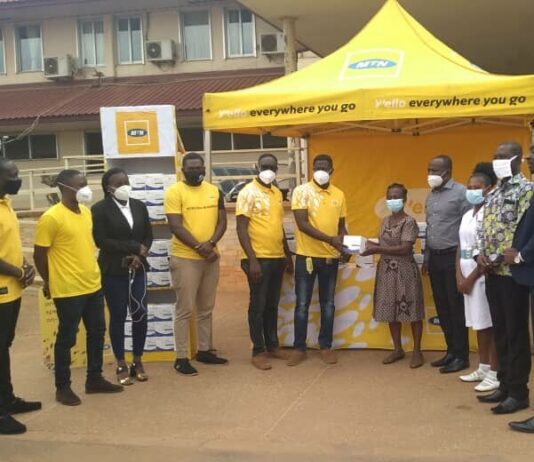 Six hospitals receive over15, 000 nose masks from MTN