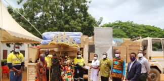 Newmont Akyem Mine supports New Abirem Government Hospital with GH¢360,000 in COVID-19 supplies