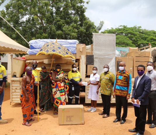 Newmont Akyem Mine supports New Abirem Government Hospital with GH¢360,000 in COVID-19 supplies