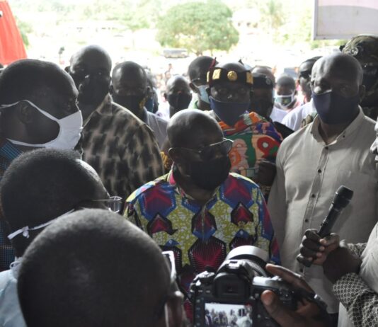 President inspects 1D1F fertilizer project in Asankare