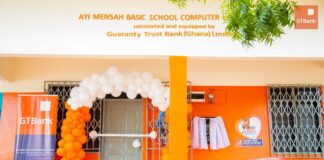 GT Bank hands over refurbished computer lab to Ayi Mensah Basic School