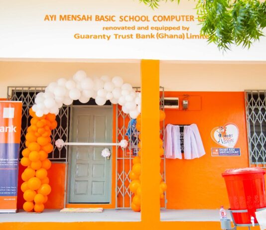 GT Bank hands over refurbished computer lab to Ayi Mensah Basic School