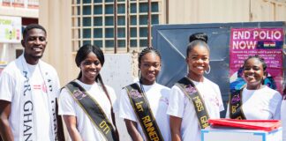 Miss Ghana Foundation donates PPE to La township