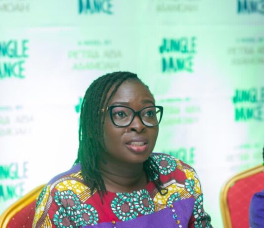 Jungle Dance, a novel by Petra Aba Asamoah, launched in Accra
