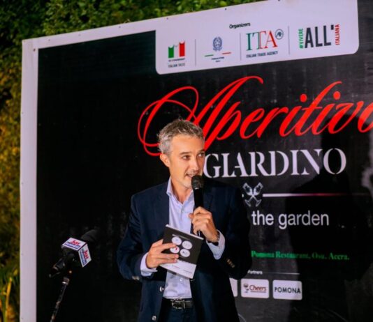 Italian Embassy Hosts ‘Aperitivo in Giardino’ to mark 5th Italian Cuisine Week in Ghana