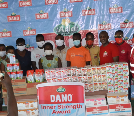 Dano presents ‘Inner Strength’ award to Boa Amponsem Secondary School
