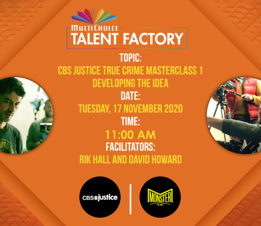 MultiChoice Talent Factory and CBS Justice announce true crime masterclass series