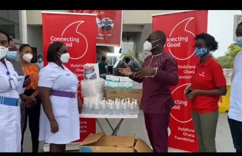 Vodafone Foundation donates PPE to Accra Regional Hospital during Christmas