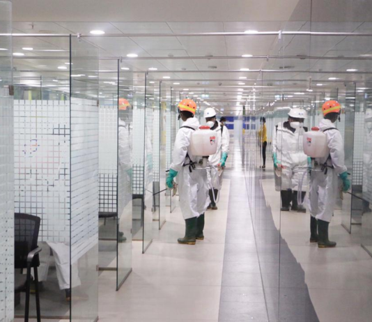 Massive disinfection carried out at KIA