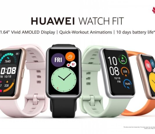 HUAWEI WATCH FIT; The perfect smartwatch for everyone