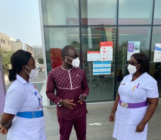 Vodafone Foundation donates PPE to Accra Regional Hospital during Christmas